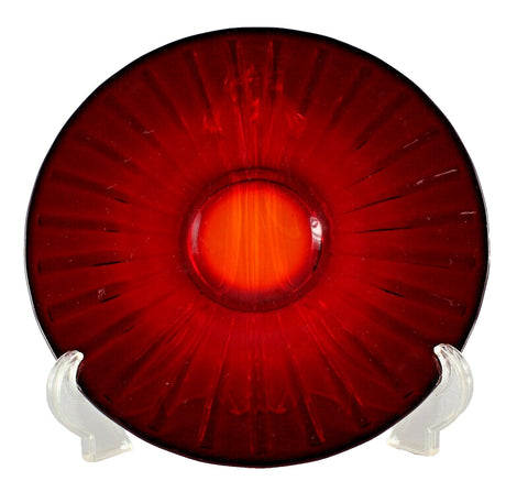 Collectible Ruby Red 9.5" Footed Serving Plate Platter