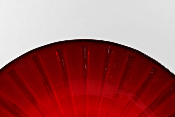 Collectible Ruby Red 9.5" Footed Serving Plate Platter