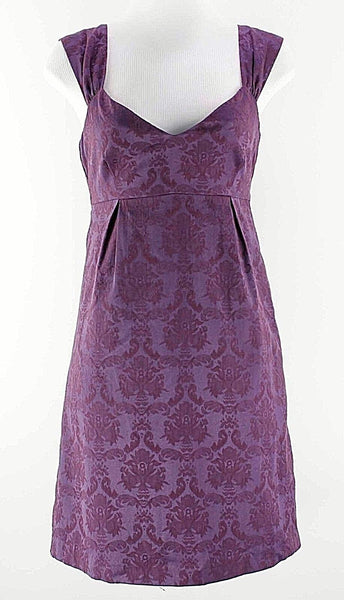 BB Dakota NEW $84 Sz 4 Purple 3" Straps Floral Imprint Dress