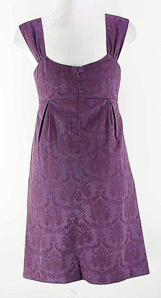 BB Dakota NEW $84 Sz 4 Purple 3" Straps Floral Imprint Dress