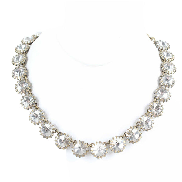 J Crew NEW $85 15-20in Endless Rhinestone Goldtone Chain .5in Strand Necklace