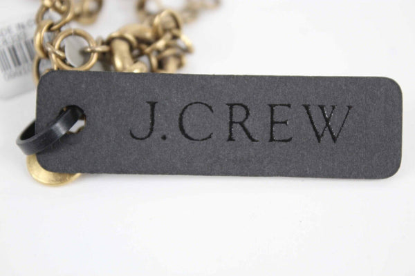 J Crew NEW $85 15-20in Endless Rhinestone Goldtone Chain .5in Strand Necklace