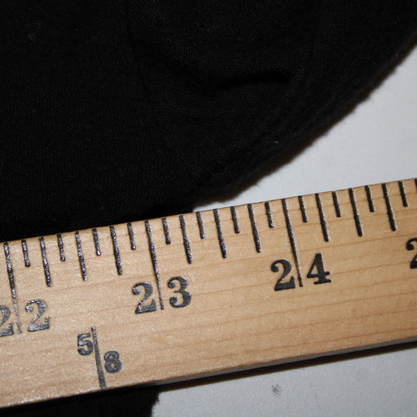 James Perse Standard Sz 1 Black Round Neck Long Sleeve Cotton Modal Top
