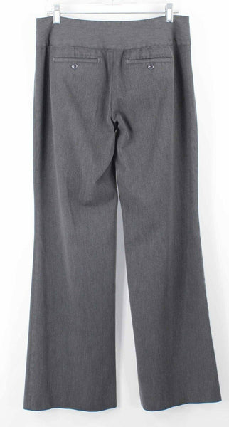 Express Editor Sz 8R X 33 Charcoal Gray Polyester Blend Trouser Pants