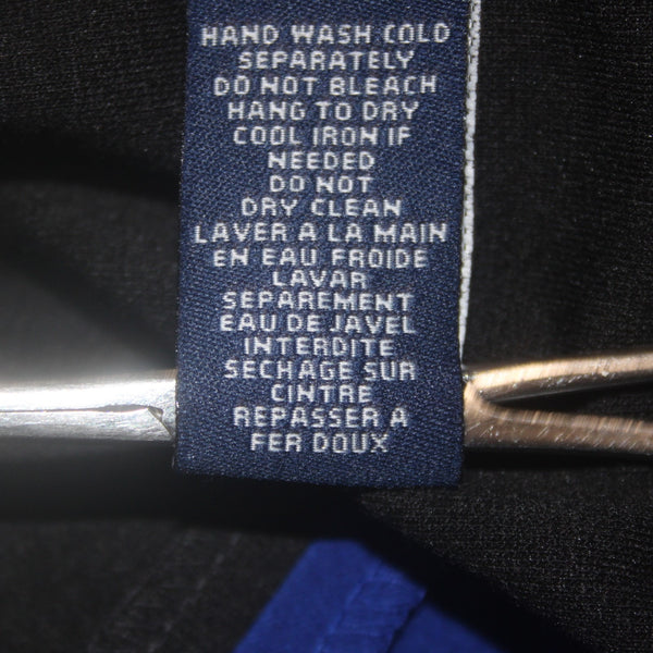 Chaps Dress NEW Sz 6 Black Royal Blue Sleeveless Polyester Viscose Dress