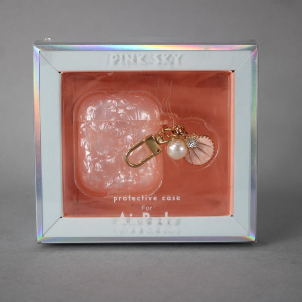 Pink Sky Light Pink Clear 1st & 2nd Generation Airpods Protective Case