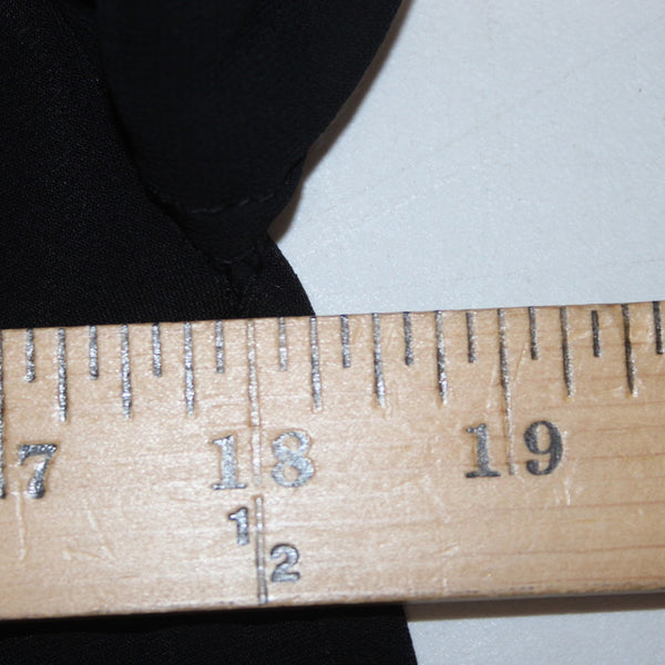 White House Black Market Jumpsuit Sz 6 Black Gathered Top 100% Poly Jumpsuit