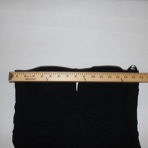 White House Black Market Jumpsuit Sz 6 Black Gathered Top 100% Poly Jumpsuit