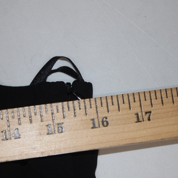 White House Black Market Jumpsuit Sz 6 Black Gathered Top 100% Poly Jumpsuit