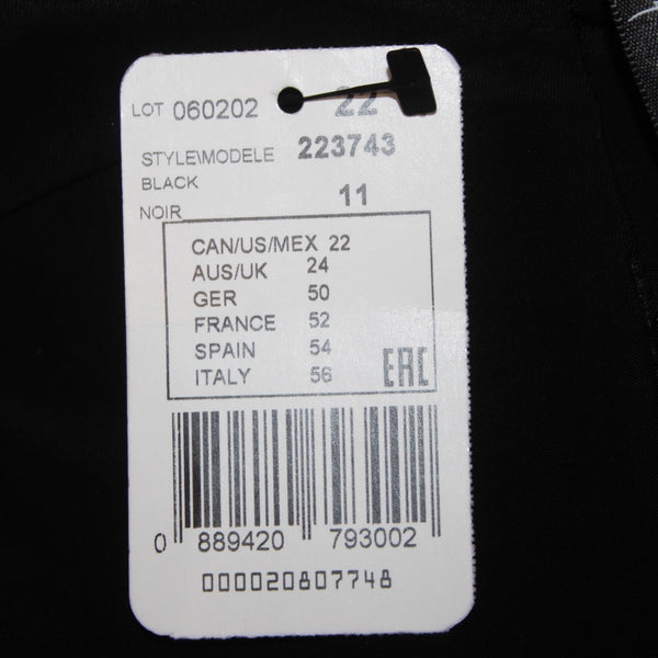 Joseph Ribkoff Dress Signature NEW Sz 22 Black Mesh Hi Lo Poly Spandex Dress