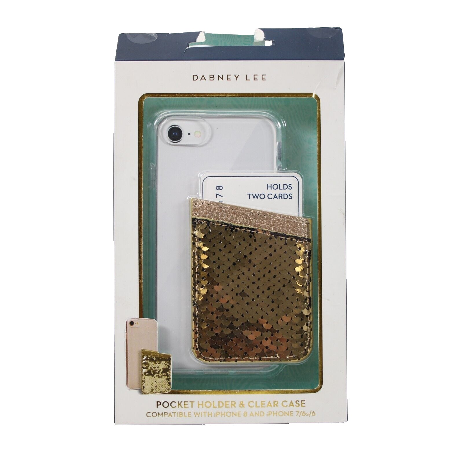 Dabney LEE Iphone 8 & 7/6s/6 Pocket Holder & Clear Phone Case