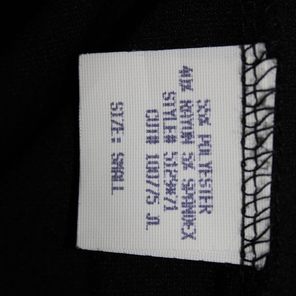 Lily Sz S Black Silvertone Zip Detail Ruffle Polyester Spandex Bodycon Dress