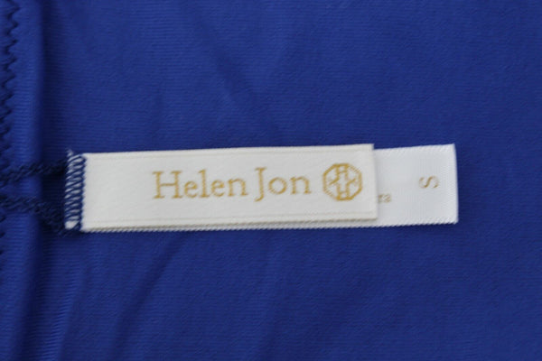 Helen Jon Sz S Blue Tactel Spandex Lined Nylon Lycra Bikini Bottom