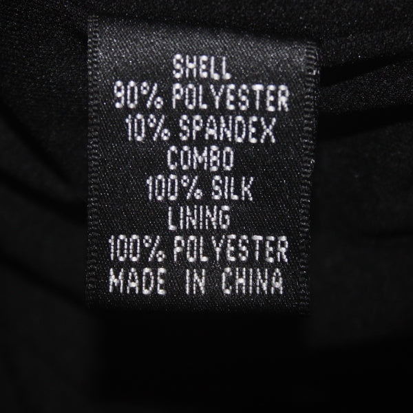 Adrianna Papell Dress Boutique Sz 8 Black Velveteen Polyester Spandex Dress