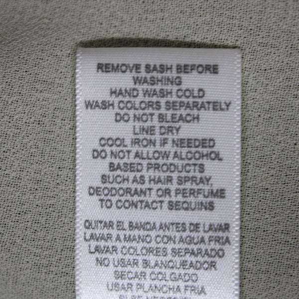 J Taylor Dress Sz 8 Navy Blue Tan Lined Lace Detail Sequin Nylon Poly Spandex