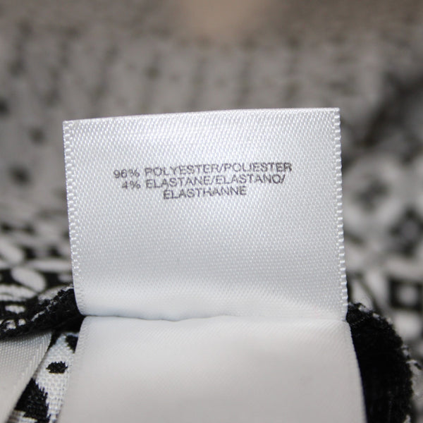 Kasper Pant NEW $79 Sz 16 x 27 Black White Hook Eye Pockets Poly Elastane Pant