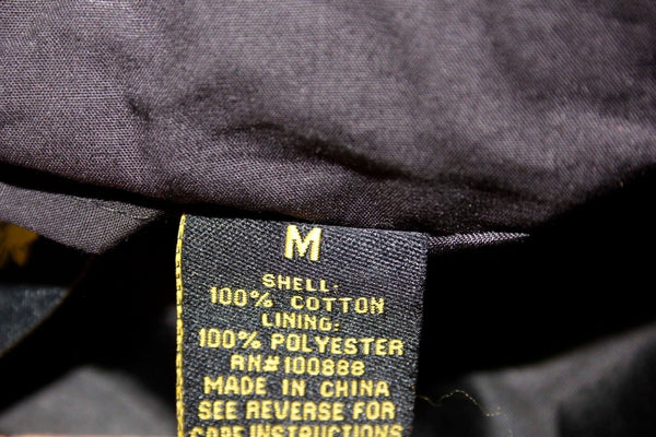 Yellow Rose Sz M Black Shirred Sides Button Front Cotton Poly Lined Jacket