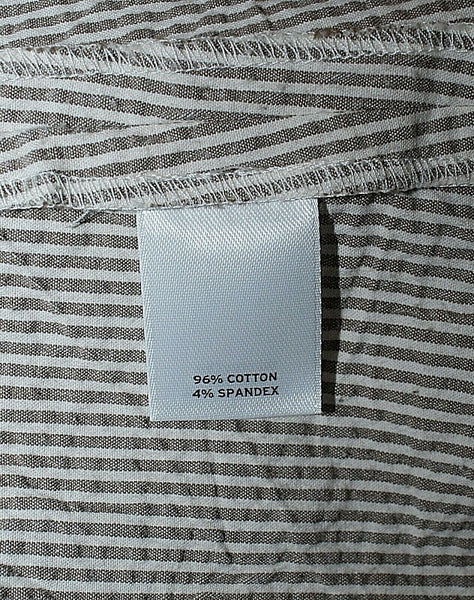 Halogen Sz 8 Taupe Cream Stripe 2 Button Ribbon Belted Cotton Blend Jacket