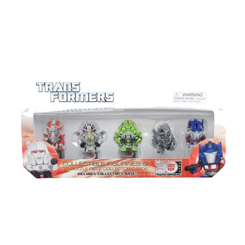 Transformers NEW Collectible Figurines & 3D Puzzle Piece Collector Cards & Base