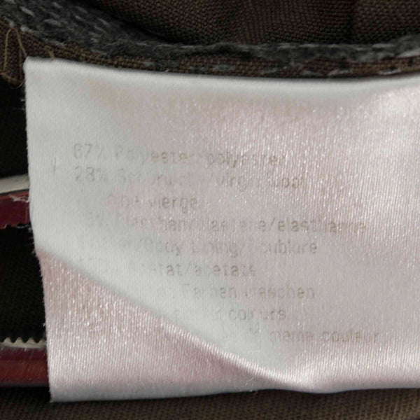 Basler Sz 8 x 31.5 Taupe Unlined Polyester Blend Straight Leg Trouser Pant
