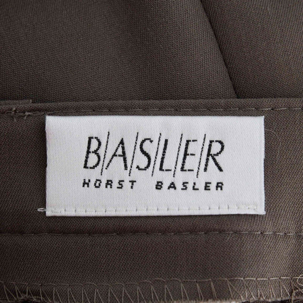 Basler Sz 8 x 31.5 Taupe Unlined Polyester Blend Straight Leg Trouser Pant