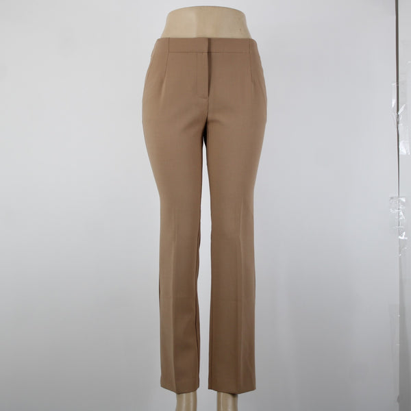 Chicos NEW $99 So Slimming Sz 00 S x 29 Wheat Tan Diamond Fit Poly Viscose Pant
