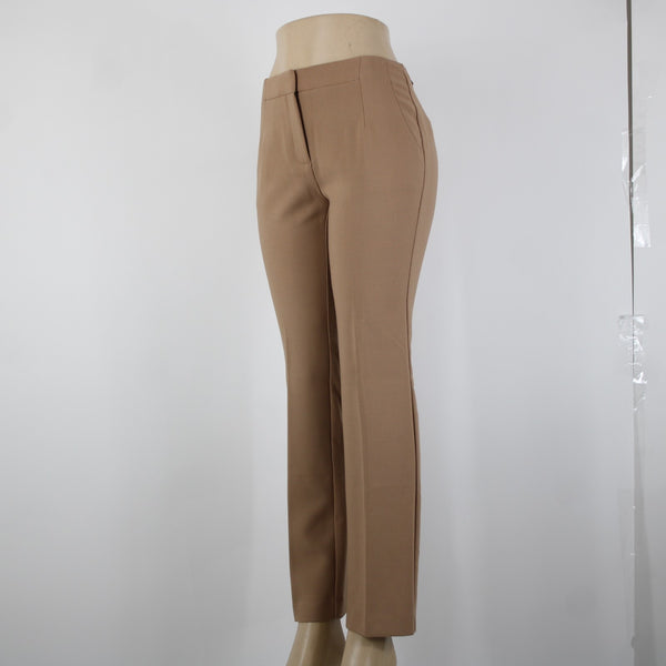 Chicos NEW $99 So Slimming Sz 00 S x 29 Wheat Tan Diamond Fit Poly Viscose Pant