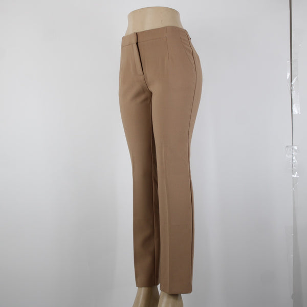 Chicos NEW $99 So Slimming Sz 00 S x 29 Wheat Tan Diamond Fit Poly Viscose Pant