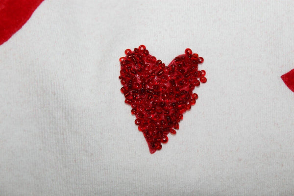 Zara Kids Sz 14 Girls White Red Black Lips Hearts 'ma cherie' Cotton Top