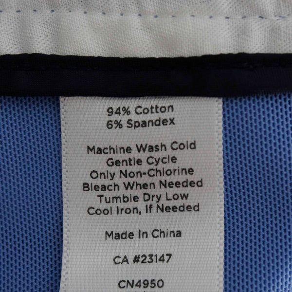 Talbots Signature Sz 12P X 27 Blue Zip Side Spandex Cotton Crop Pant