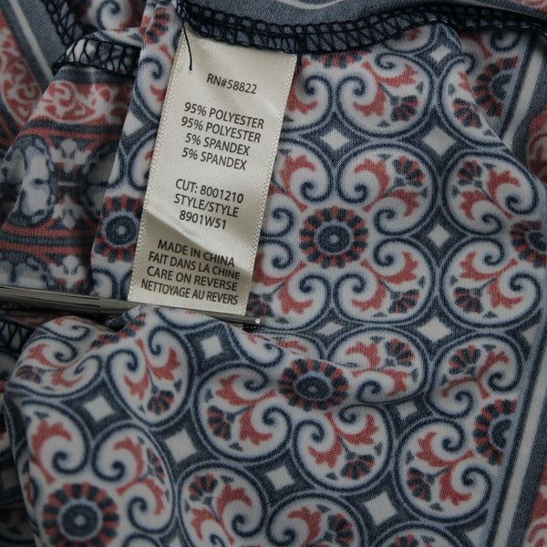 Max Studio NEW $98 Sz XS Blue Red White Sleeveless Polyester Spandex Dress