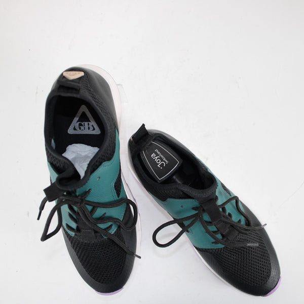 Gianni Bini Joya Finish Line Sz 8.5 M Black Green Lavender Tennis Manmade Shoe