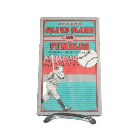 Peter Pauper Press 1989 Sports Quotes Grand Slams Fumbles Hard Cover Book