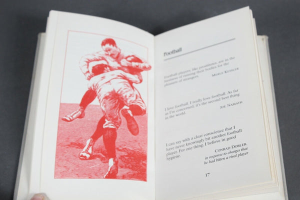 Peter Pauper Press 1989 Sports Quotes Grand Slams Fumbles Hard Cover Book