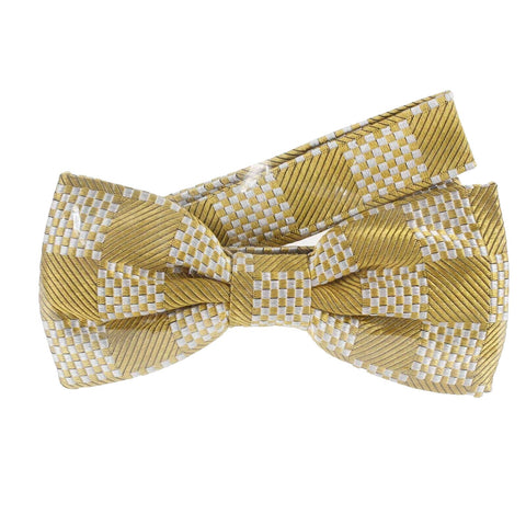 Via Guicciardini  NEW 6/R Gold Lt Gray Bow Tie