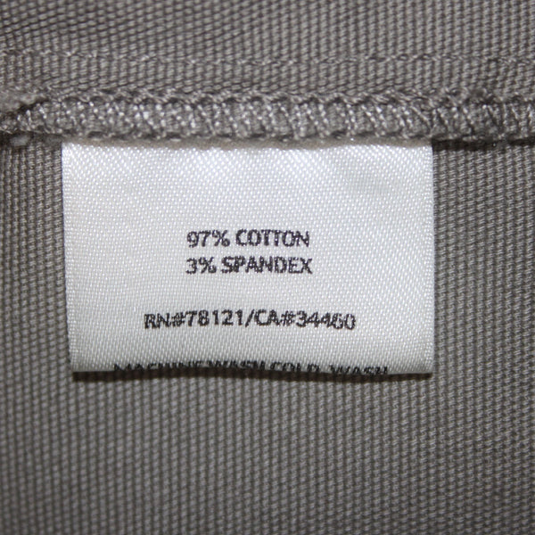 Eileen Fisher Pant NEW $128 Sz 1X x 29.5 Stone Gray Straight Cotton Spandex Pant