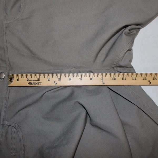 Eileen Fisher Pant NEW $128 Sz 1X x 29.5 Stone Gray Straight Cotton Spandex Pant