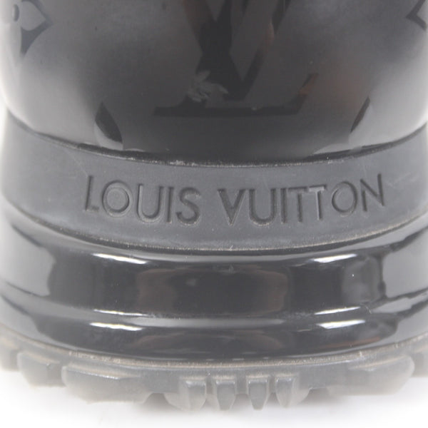 Louis Vuitton Sneakers GO 0242 Run Away Trainers  Sz 7 Black Leather Low Sneaker