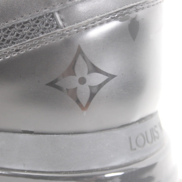 Louis Vuitton Sneakers GO 0242 Run Away Trainers  Sz 7 Black Leather Low Sneaker