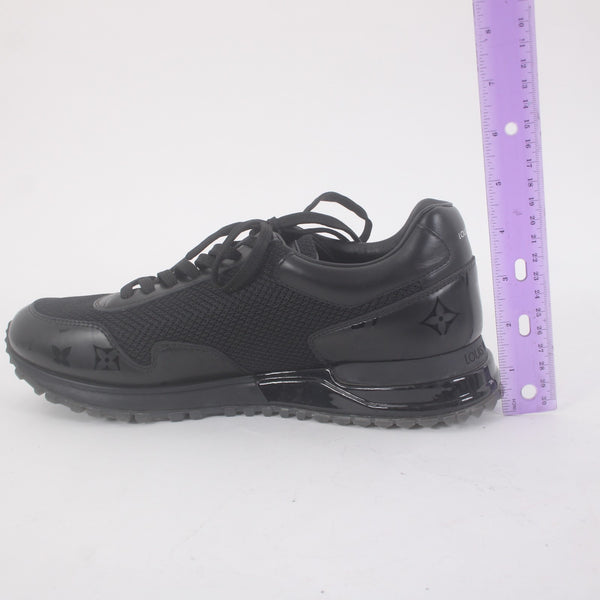 Louis Vuitton Sneakers GO 0242 Run Away Trainers  Sz 7 Black Leather Low Sneaker