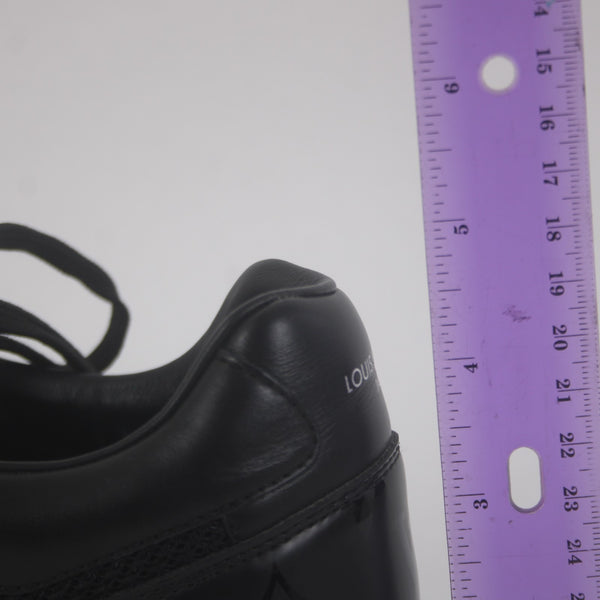 Louis Vuitton Sneakers GO 0242 Run Away Trainers  Sz 7 Black Leather Low Sneaker