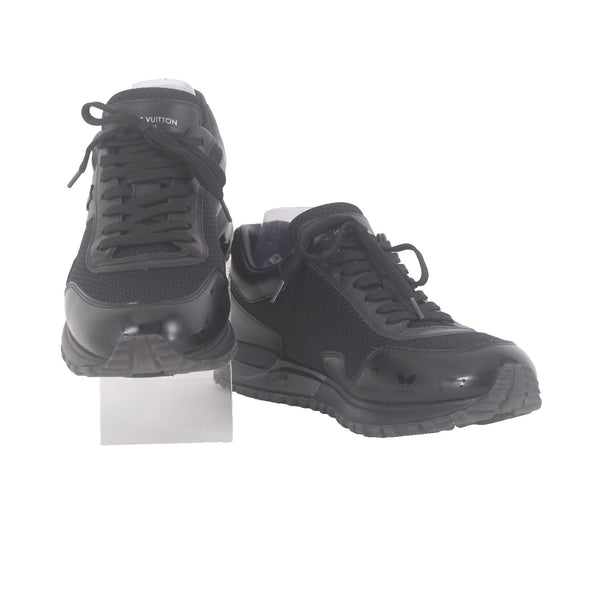 Louis Vuitton Sneakers GO 0242 Run Away Trainers  Sz 7 Black Leather Low Sneaker