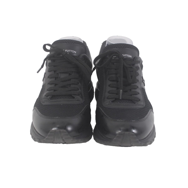 Louis Vuitton Sneakers GO 0242 Run Away Trainers  Sz 7 Black Leather Low Sneaker
