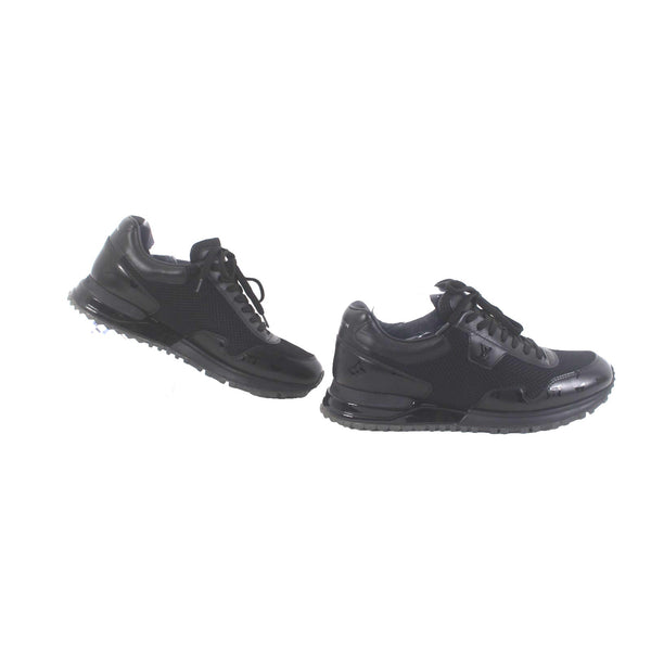 Louis Vuitton Sneakers GO 0242 Run Away Trainers  Sz 7 Black Leather Low Sneaker