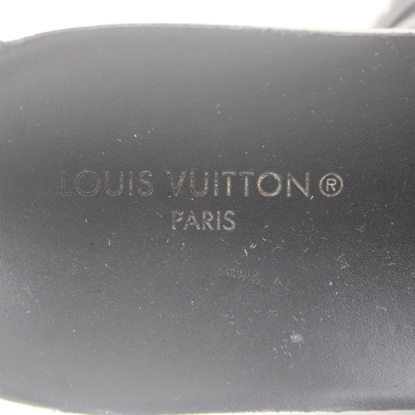Louis Vuitton Sneakers GO 0242 Run Away Trainers  Sz 7 Black Leather Low Sneaker