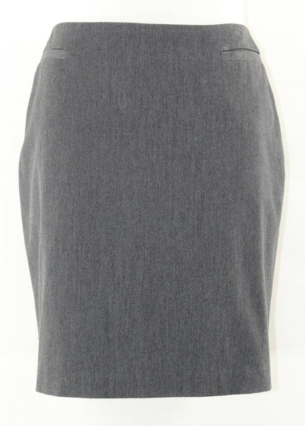 The Limited 10 Charcoal Pencil Poly Rayon Lycra Spandex Skirt