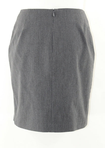 The Limited 10 Charcoal Pencil Poly Rayon Lycra Spandex Skirt