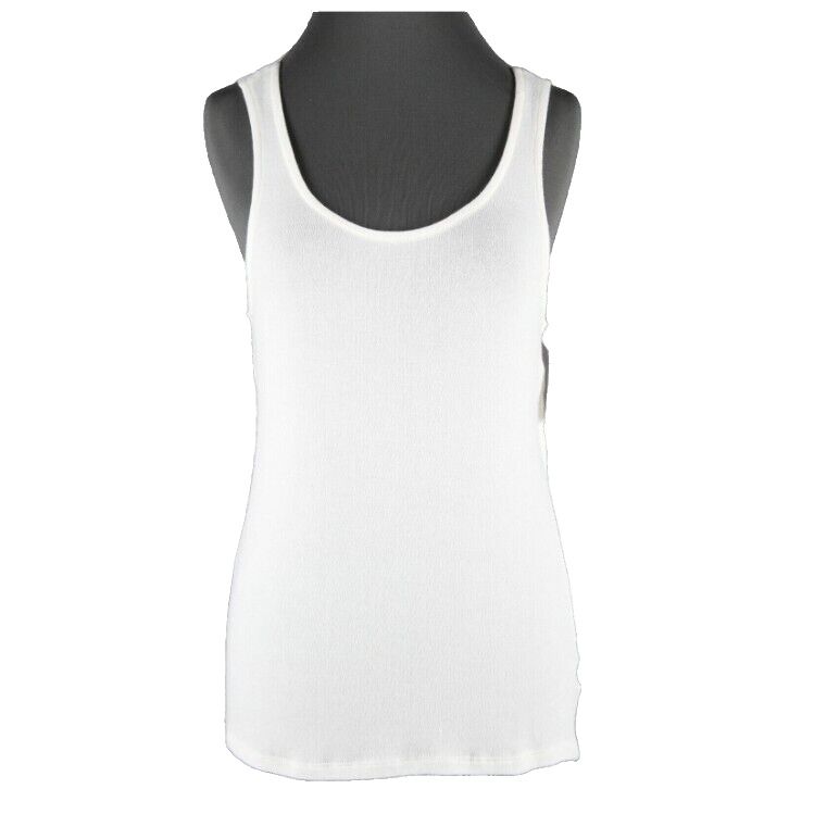Red Haute NEW $75 Sz M Ivory Sheer Drape Open Back Rayon Blend Top