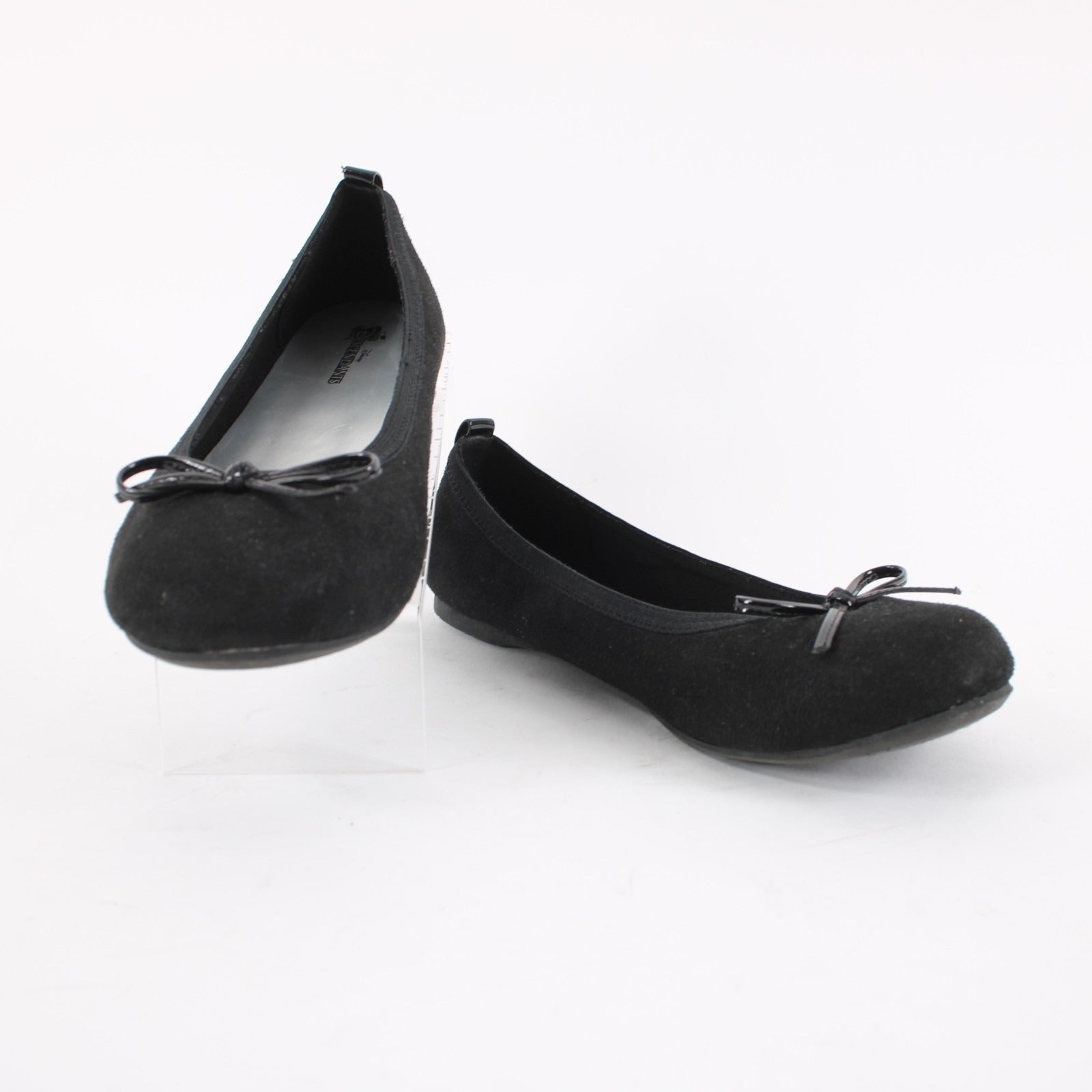 Disney Descendents Sz 5.5 Black Faux Suede Ballet Flat Shoes