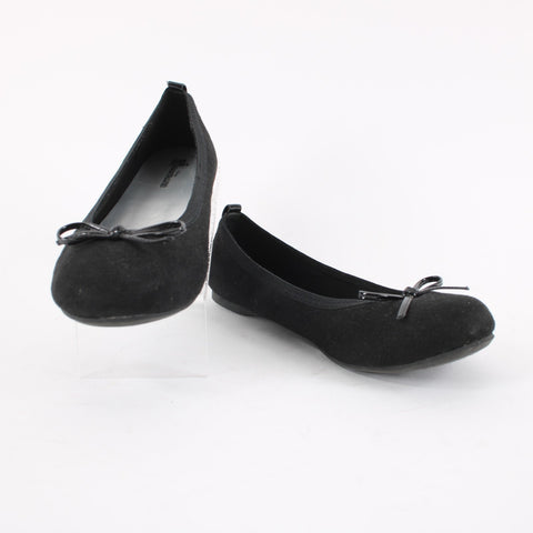 Disney Descendents Sz 5.5 Black Faux Suede Ballet Flat Shoes